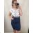 Women's short sleeve dress oversized (L-3XL) POLISH FASHION PMF20013