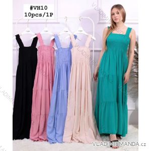 Women's long summer dress straps (M-2XL) ITALIAN FASHION IMWE22WH10