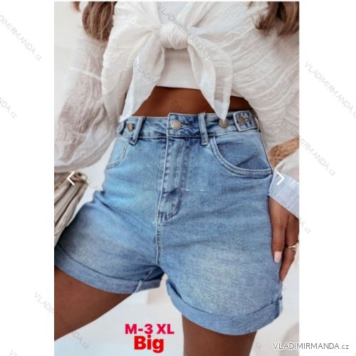 Women's oversized shorts oversized (M-3XL) JEANS JAW222597