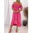 Women's long summer dress carmen (S / M ONE SIZE) ITALIAN FASHION IMWD222612