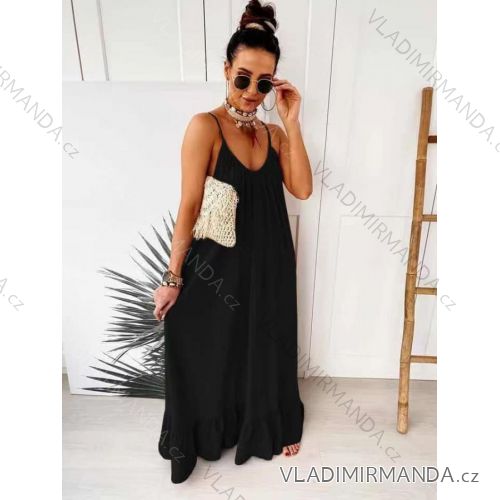 Women's long chiffon summer dress (S / M ONE SIZE) ITALIAN FASHION IMWB222509