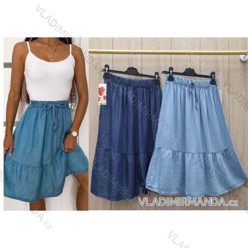 Women's Denim Skirt (S / M / L ONE SIZE) ITALIAN FASHION IMWL222659