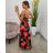 Long summer dress for women (S / M ONE SIZE) ITALIAN FASHION IMWG222482