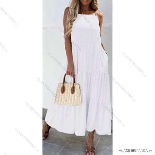 Women's long chiffon summer dress (S / M ONE SIZE) ITALIAN FASHION IMWB222509