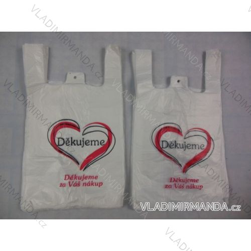 Plastic bag white Thank you for your purchase 100pcs 10KGDE
