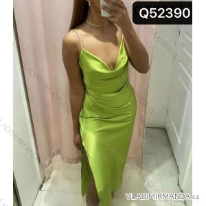 Šaty elegantní letní na ramínka dámské (S/M ONE SIZE) ITALSKÁ MÓDA IMM22FS52390