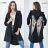 Women's Long Sleeve Cotton Cardigan (S/M ONE SIZE) ITALIAN FASHION IMP22LM35035