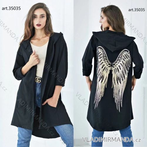 Women's Long Sleeve Cotton Cardigan (S/M ONE SIZE) ITALIAN FASHION IMP22LM35035