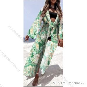 Women's Dress/Robe Summer Over Swimwear Long Sleeve (S/M ONE SIZE) ITALIAN FASHION IMWB22094