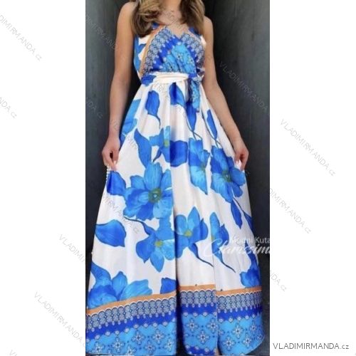 Women's long chiffon summer dress (S / M ONE SIZE) ITALIAN FASHION IMWB222509