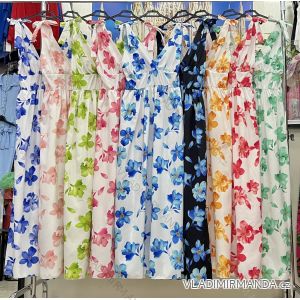 Women's long chiffon summer dress (S / M ONE SIZE) ITALIAN FASHION IMWB222509