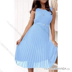 Women's Sleeveless Summer Dress (S / M ONE SIZE) ITALIAN FASHION IMWB22045