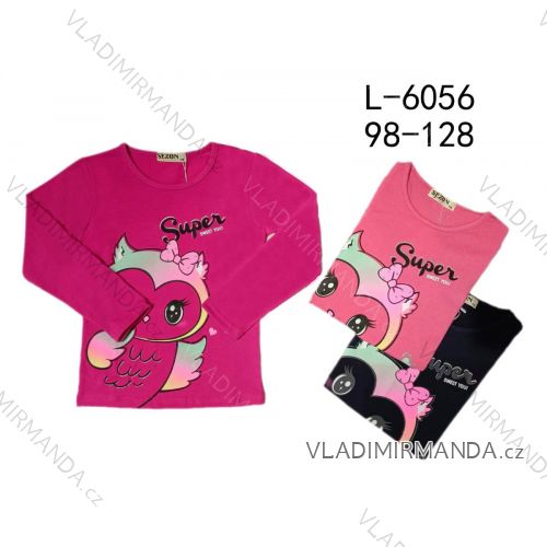 T-shirt long sleeve children's girls (98-128) SEASON SEZ22L-6056