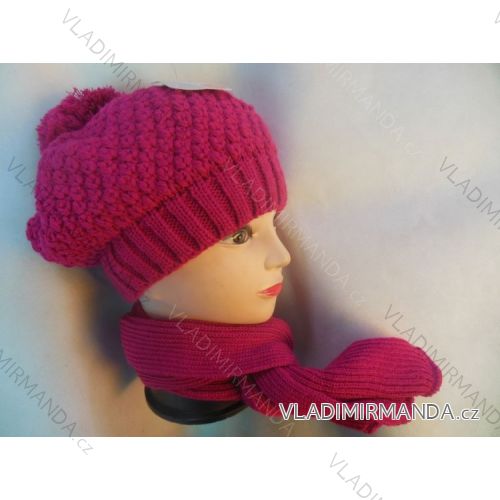 Set of winter hat and scarf baby girl (uni) POLSKÁ VÝROBA POL196
