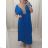 Maxi Long Oversized Summer Short Sleeve Dress Women's Plus Size (M / L / XL / 2XL ONE SIZE) ITALIAN FASHION IMM22MS55153