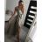 Long summer satin dress with straps women with belt (UNI S / M) ITALIAN FASHION IMM22INFINITE