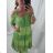 Dress with 3/4-sleeve ladies pocket (uni sl) ITALIAN Fashion IM3181746 XL/2XL Green
