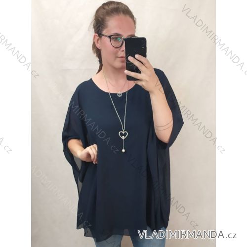 Tunic short sleeve women's oversized (4XL / 5XL ONE SIZE) ITALIAN FASHION IM422330