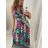 Women's summer icecool sleeveless long dress (S/M/L ONE SIZE) ITALIAN FASHION IMM22974