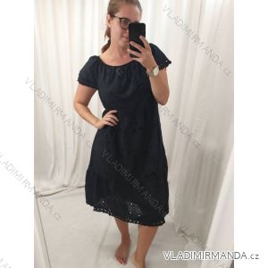 Šaty letní krajkové krátký rukáv dámské (S/M ONE SIZE) ITALSKÁ MÓDA IM722LACE