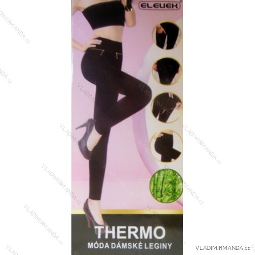 Legíny-silonky teplé thermo bambusové dámské (m-2xl) ELEVEK 8000E