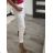 KALHOTY TEPLÁKY  BAGGY DÁMSKÉ (uni s/l) ITALSKÁ MÓDA IM520267/DR S/M bílá