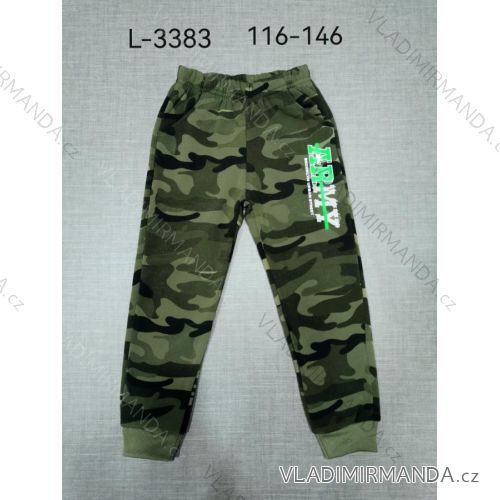 Sweatpants weak boys camouflage puppy (116-146) SEZON SEZ21L362