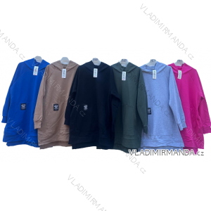 Women's Long Sleeve Hoodie (XL/2XL ONE SIZE) ITALIAN FASHION IMD22691