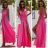 Long summer satin dress with straps women with belt (UNI S / M) ITALIAN FASHION IMM22INFINITE