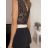 Top/tílko krajkový bez rukávu dámské (S/M ONE SIZE) ITALSKÁ MÓDA IMPBB221148sl/DR bílá