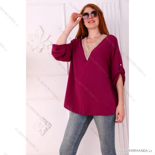 Women's Oversize Long Sleeve Tunic (S/M ONE SIZE) ITALIAN FASHION IMPLI222674