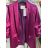 Women's Long Sleeve Satin Jacket (S/M ONE SIZE) ITALIAN FASHION IMM22MS85790