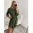 Women's Warm Long Sleeve Dress (L / XL ONE SIZE) ITALIAN FASHION IM421MIA