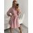 Women's Warm Long Sleeve Dress (L / XL ONE SIZE) ITALIAN FASHION IM421MIA