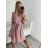 Women's Warm Long Sleeve Dress (L / XL ONE SIZE) ITALIAN FASHION IM421MIA