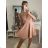 Elegant icecool long strapless dress for women (S / M ONE SIZE) ITALIAN FASHION IMM22921 Old-pink S/M