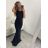 Šaty elegantní společenské dlouhé na ramínka dámské (S/M ONE SIZE) ITALSKá MóDA IMM22LS9714 červená S/M
