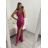 Šaty elegantní dlouhé bez rukávu dámské (S/M ONE SIZE) ITALSKá MóDA IMM22LS24047