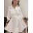 Summer Long Shirt Short Sleeve Women's Dress (S / M ONE SIZE) ITALIAN FASHION IMWB222483