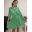 Summer Long Shirt Short Sleeve Women's Dress (S / M ONE SIZE) ITALIAN FASHION IMWB222483