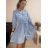 Summer Long Shirt Short Sleeve Women's Dress (S / M ONE SIZE) ITALIAN FASHION IMWB222483