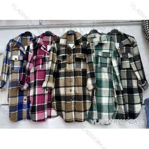 Autumn Women's Flannel Coat (S/M/L ONE SIZE) ITALIAN FASHION IMWC223379