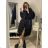 Women's hooded vest (S-2XL) ITALIAN FASHION PIU ANNA PMW222286 black L