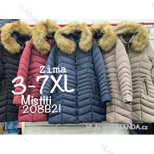 Winterjacke für Damen in großen Größen (3XL-7XL) POLISH FASHION PMWB22208B21