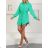 Women's Long Sleeve Shirt Dress (S-2XL) TURKISH FASHION TMWM223406