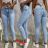 Rifle jeans dlouhé dámské (M-4XL) JEANS JAW223413