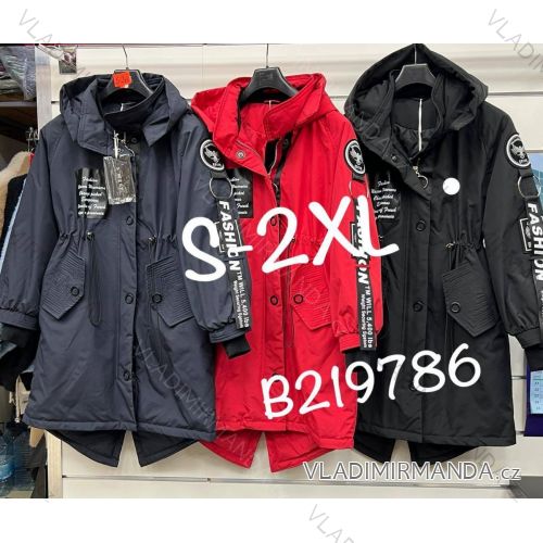Bunda parka podzimní s kapucí dámská (S-2XL) PMWB22B219786