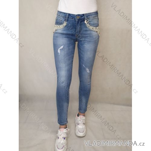 Rifle jeans dlouhé dámské (XS-XL) JEWELLY LEXXURY MA522L8044/DR S modrá