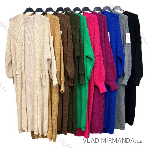 Women's Long Sleeve Knitted Cardigan (S/M ONE SIZE) ITALIAN FASHION IMPLM22226800090