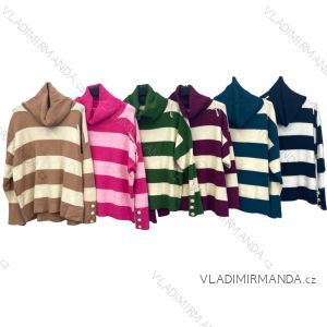 Women's Long Sleeve Knitted Turtleneck Sweater (S/M ONE SIZE) ITALIAN FASHION IMPLM22143600085